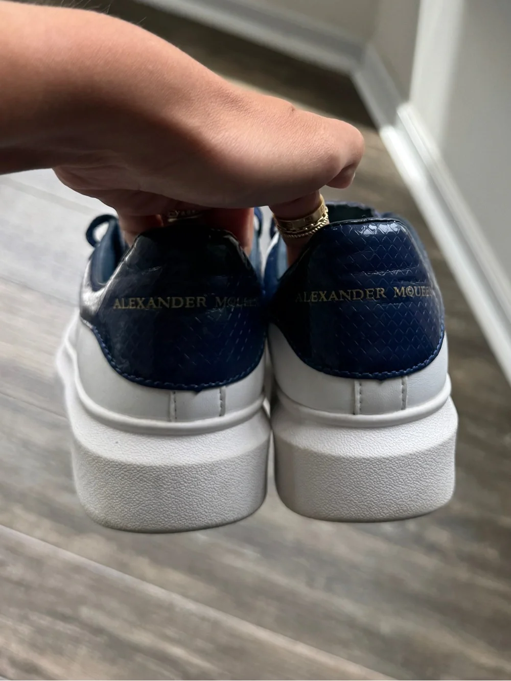 Alexander McQueen Oversized Sneaker 'Python Navy' 40 - Picture 6 of 7